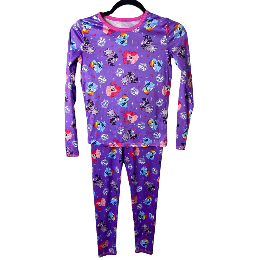 CuddleDuds My Little Pony Purple Long Sleeve Youth Pajama Set Large